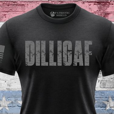 DILLIGAF t-shirt patriotic defiant bold statement